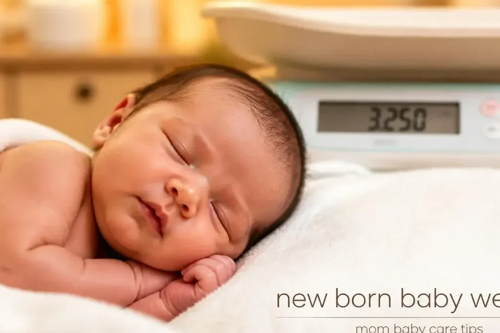 "A newborn baby girl or boy resting on a blanket, representing normal newborn weight tracking in the first 30 days.