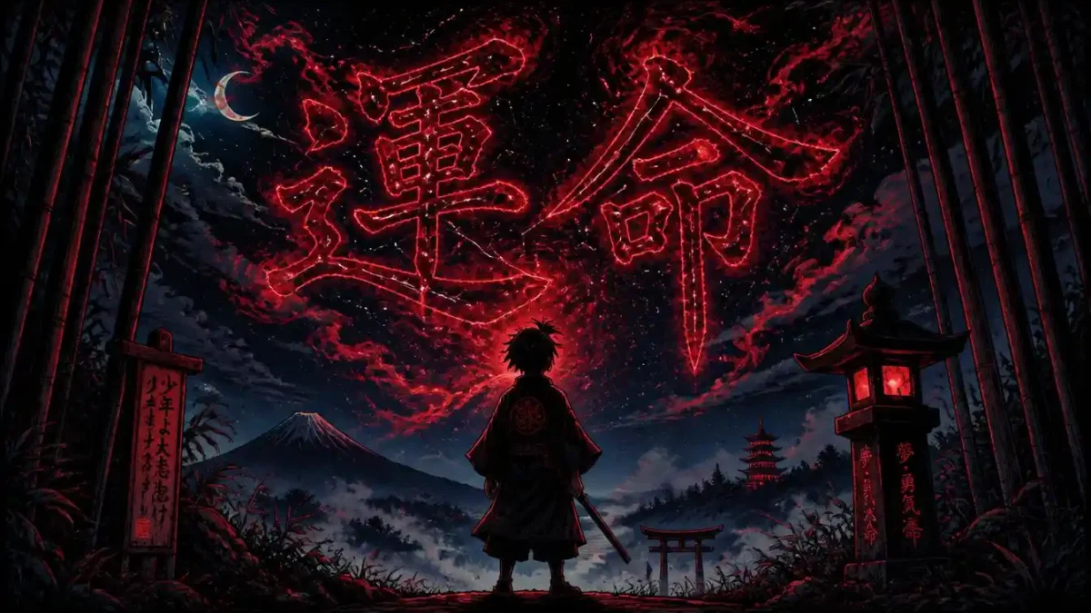 Mysterious Japanese boy names meaning dark and shadow