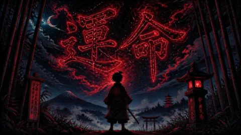 Mysterious Japanese boy names meaning dark and shadow