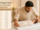 Indian father measuring newborn baby length at home using a measuring tape with a feet and inches ruler on the wall